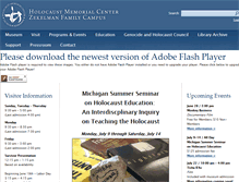 Tablet Screenshot of holocaustcenter.org
